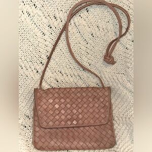 Botegga Veneta Woven Leather Bag -pink